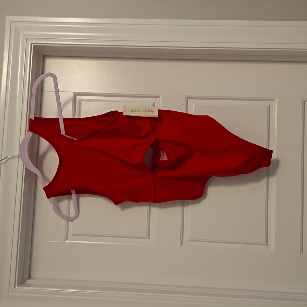 Red bodysuit